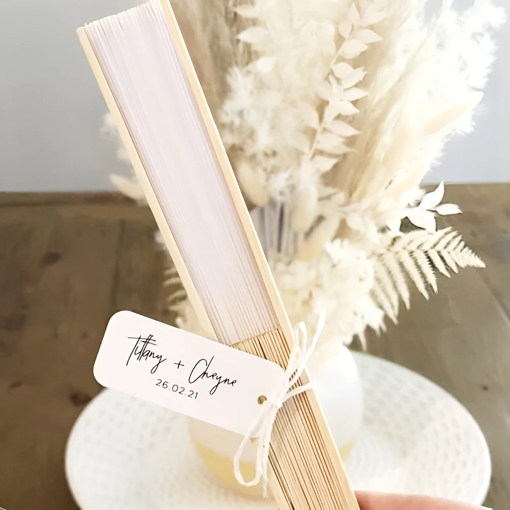 100 Etichette Regalo In Carta Kraft - 7x2 Cm, Con 20m Spago, Per Matrimoni, Compleanni E Natale - Foto 3