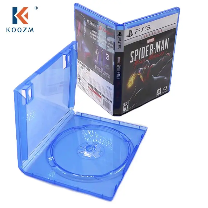 1Pc Cd Game Case Scatola Protettiva Compatibile Per Ps5 / Ps4 Game Disk Holder Cd Dvd Discs Storage Box Cover Dropship