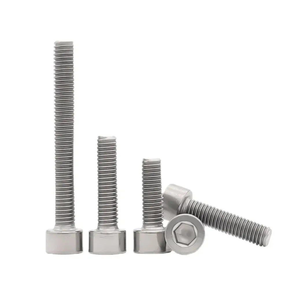 Titanium Bolts M1.6 M2 M2.5 M3 M4 M5 M8 M10 M12 M14 M16 TA2 GR2 Hex Socket Cap Head Screw DIN 912 1 PC For DIY