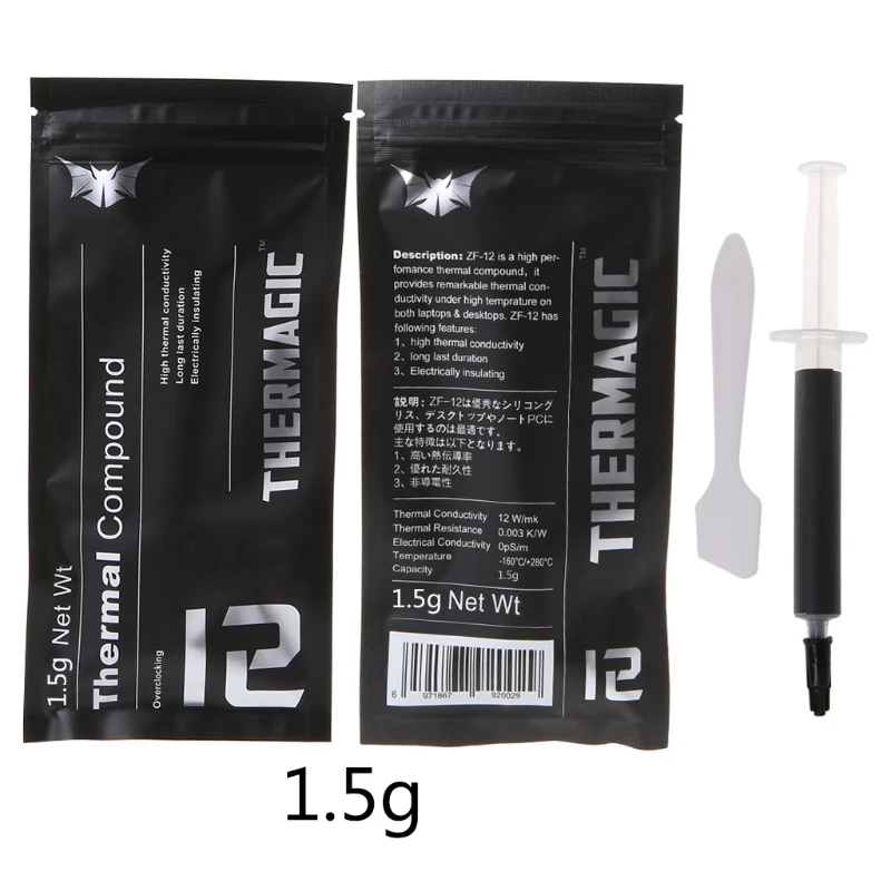 

ZF-12 High Performance Thermal Conductive Grease Paste for Intel Processor CPU GPU Cooler Cooling Fan Compound Heatsink