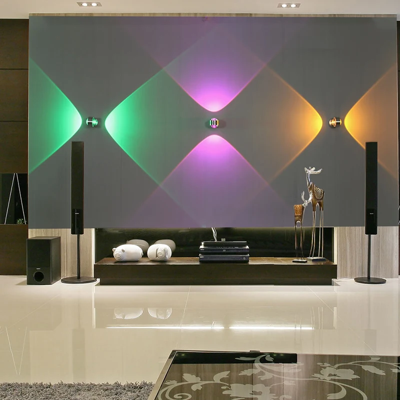 6W LED double head crystal wall lamp modern indoor hotel decoration light living room bedroom bedside aisle Sconce Lights lamp
