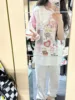 Loose Cotton T-irt ex ort Sve Cartoon Print High Street Sle Casual Top for Men And Women Comfortable Breathable