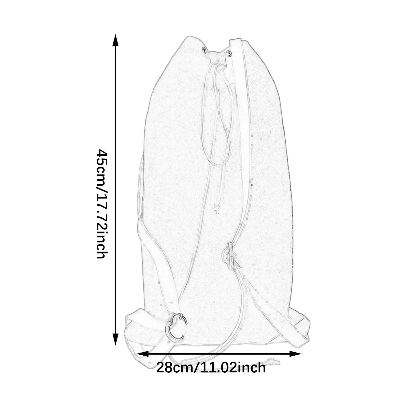 Medieval Backpack Large Capacity Unique Retro Belt Bag Fanny Pack Waist Pack Bag for Running Hiking Traveling Camping Climbing