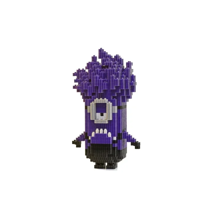 Linkgo Minion Connection Building Blocks Dave Stuart Funny 3D Model Anime Minions Mini Brick Figure Toy For Christmas Gift 6