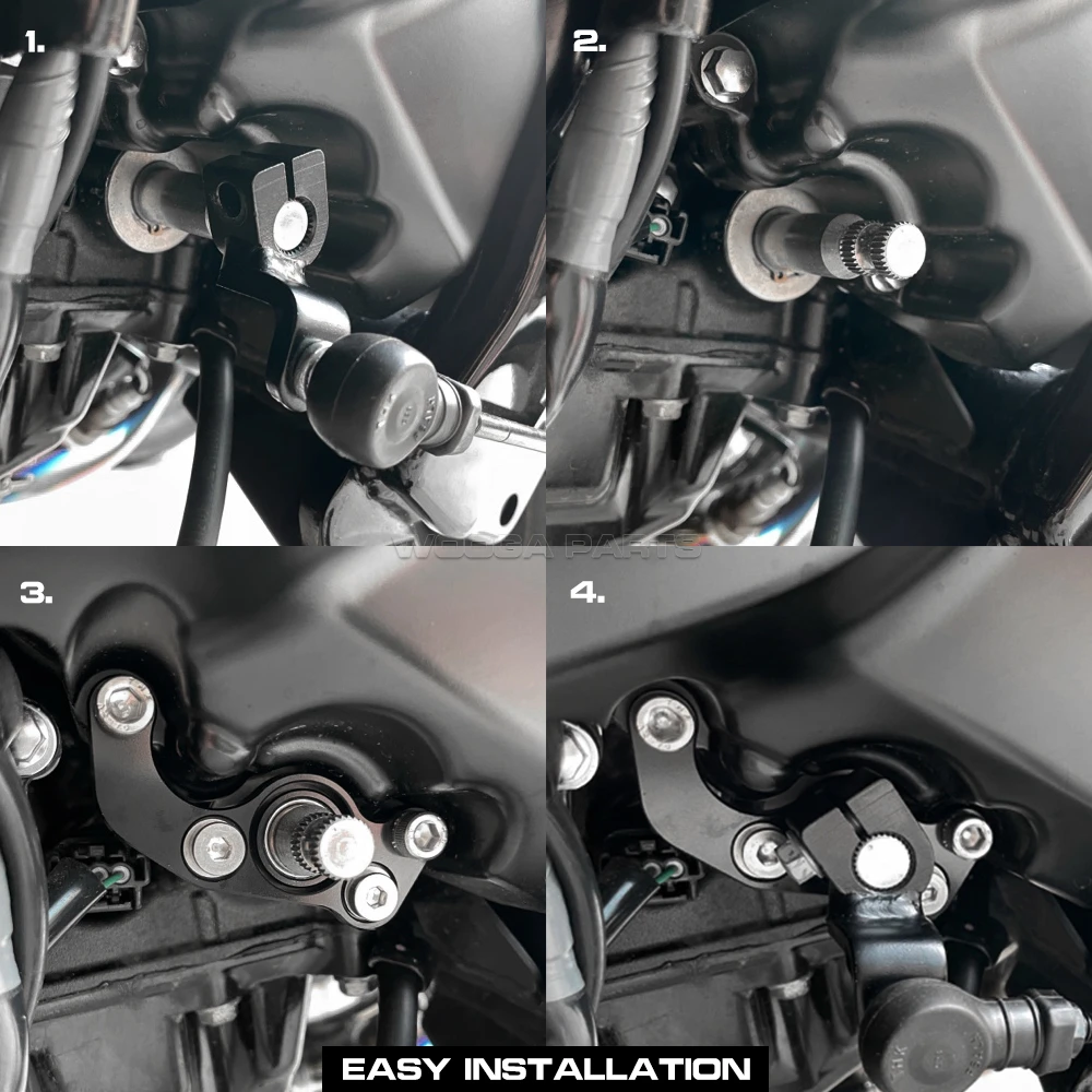 Shift Halter Unterstützung Für Kawasaki Z900 Z900RS Cafe 2018-2025 Ändern Stange Stabilisator Unterstützung Halterung Ninja1000 Welle Halter kit – Detail 4