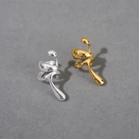 French Style Personality Cold Wind Metal Geometric Ear Clip Fashion Temperament Women Accessories Gift 1