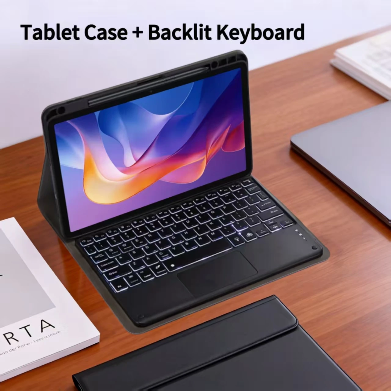 Xiaomi Redmi Pad 2 Premium Keyboard Cover with Removable Wireless Bluetooth Keyboard