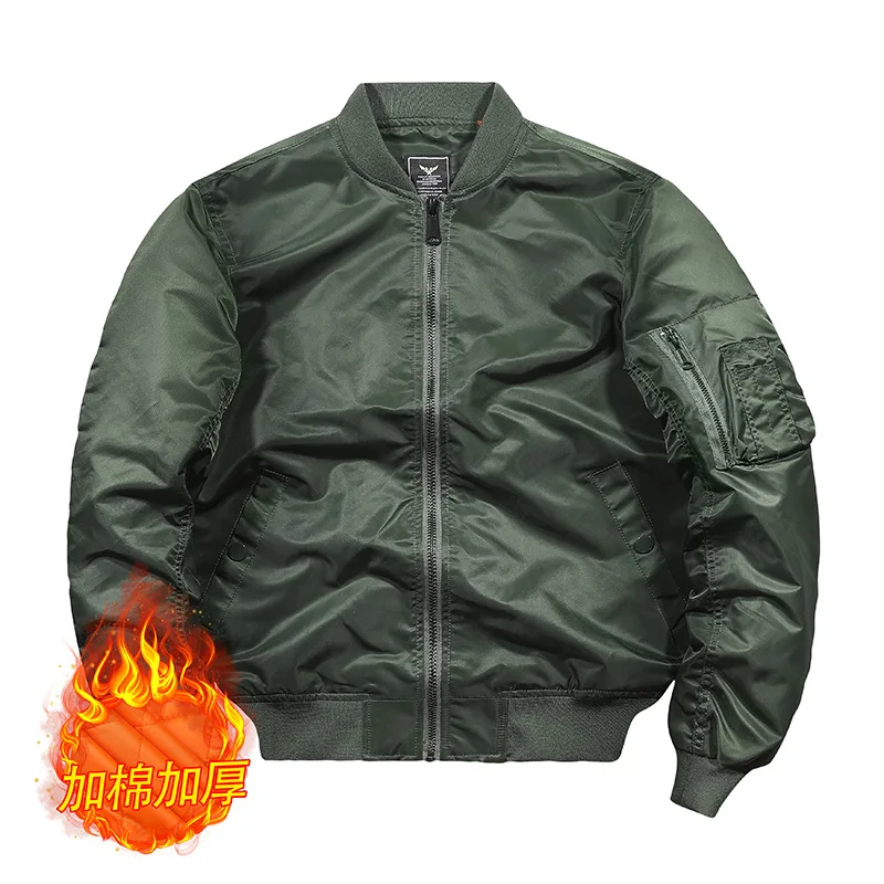Men Bomber Jacket Military Tactical Jacket Winter Padded Cotton Coat Outdoor Zipper Outerwear Baseball Jerseys Motorcycle Jacket