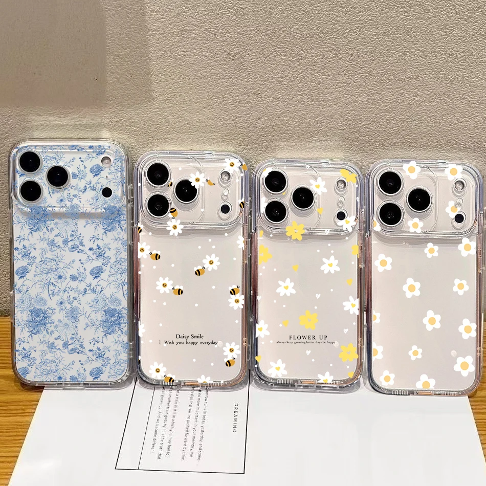 Flower Clear Daisy Silicone Soft Shell Phone Case