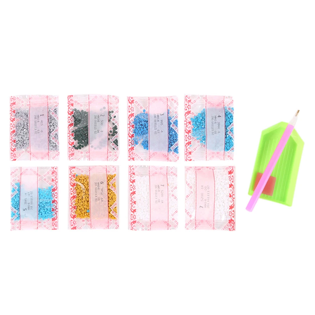 4개 5D DIY 부분 특수 모양 드릴 다이아몬드 페인팅 크리스마스 레이디 데코레이션30x30cm
