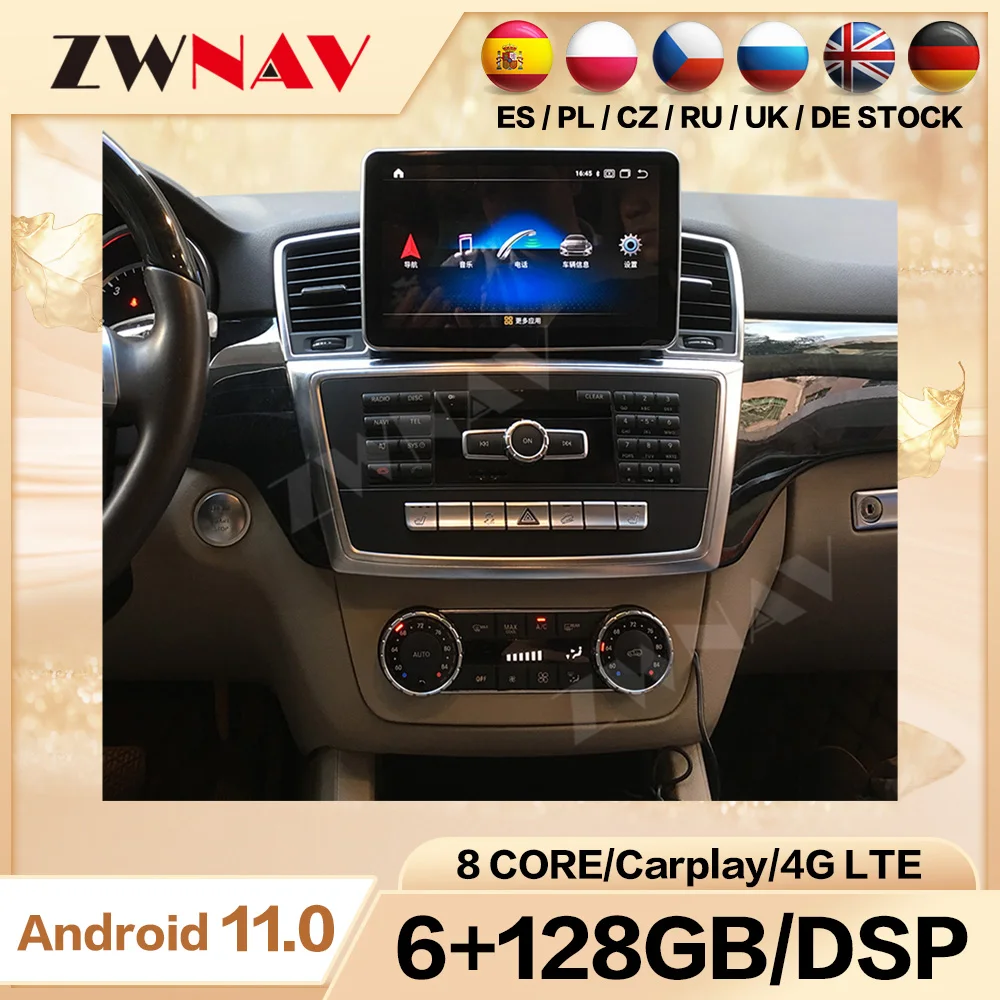 

Qualcommte Screen Android Automotive Multimedia Player For Mercedes Benz ML Radio Stereo Carplay Bluetooth