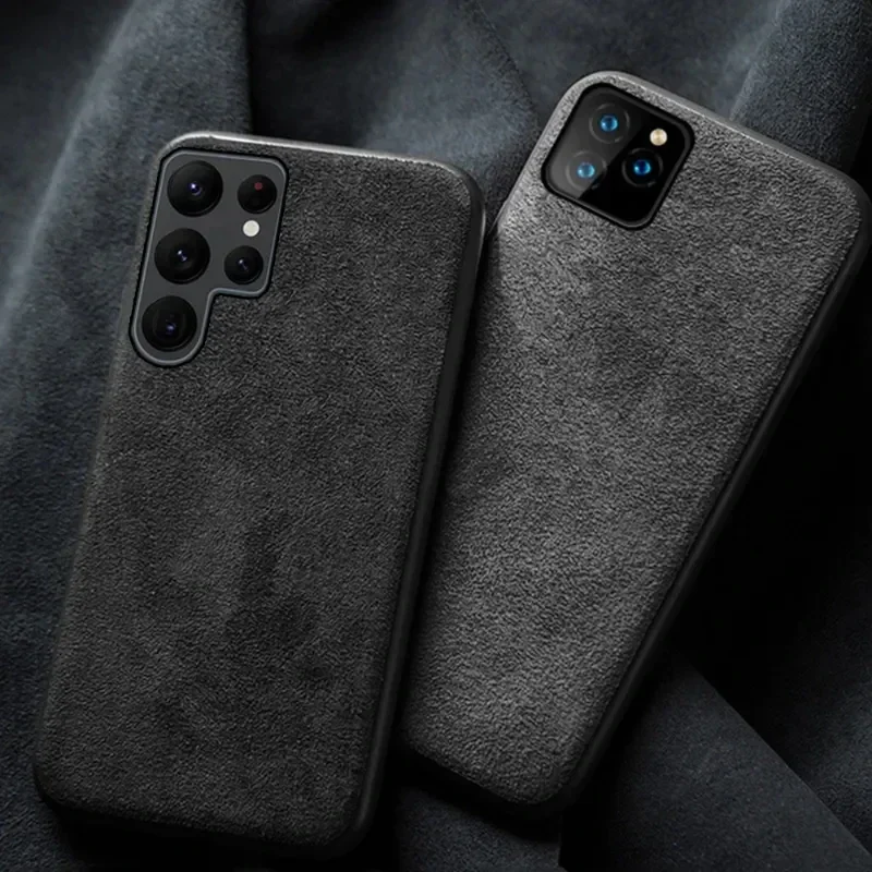 Suede Alcantara Case For Samsung Galaxy Note 20 Ultra S25 S24 S23