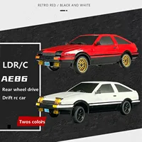 Mini Toys 1/18 Scale RC Drifting Racing Car RWD LDRC LD1801 AE86 Wireless Control Vehicle Model with Gyroscope Light System 2