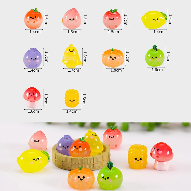 Eilik Robot Mini Toys, Mini Food Bottle, Luminous Fruits, Gift for Eilik (Toys Only, Robot not Included)