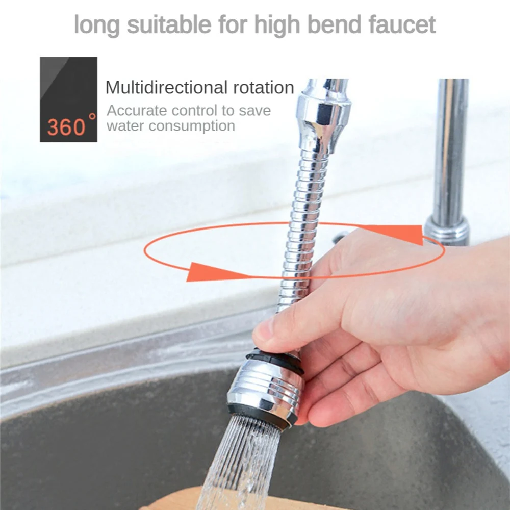 Water Tap Nozzle Anti-splash Faucet Nozzle 360 Rotating Extender Tap Water Saving Dual Mode Sprayer Filter Sink Rotatable Tap