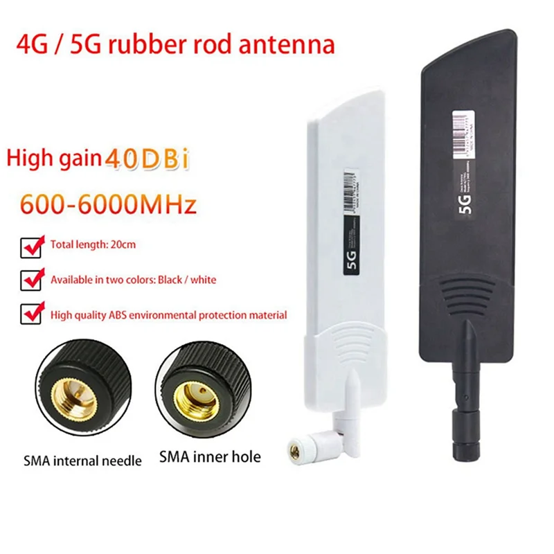 6X 600-6000Mhz 유연 접이식 무선 라우터 2G 3G GSM GPRS 4G 5G 고이득 40 Dbi LTE 신호 증폭기 WIFI 안테나 B-Y47A
