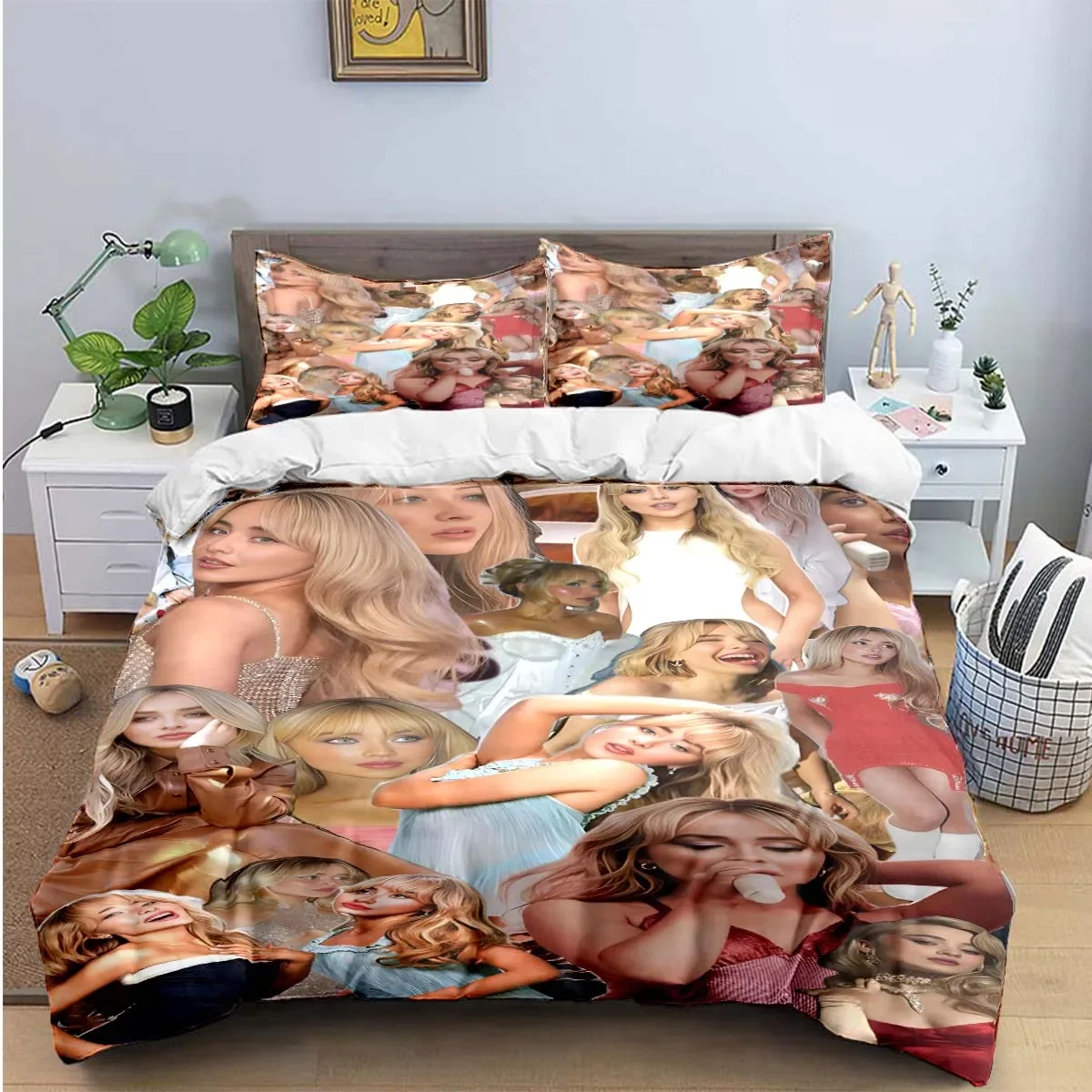 Hot Pop Female Singer S-Sabrina Bedding Sets Bed Supplies Set Duvet Cover Bed Comforter Set Bedding Set Luxury Gift