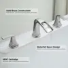 2-Handle Widespread Waterfall Roman Bathtub Faucet Tub Filler with Valve, Brushed Nickel, 1434202 2