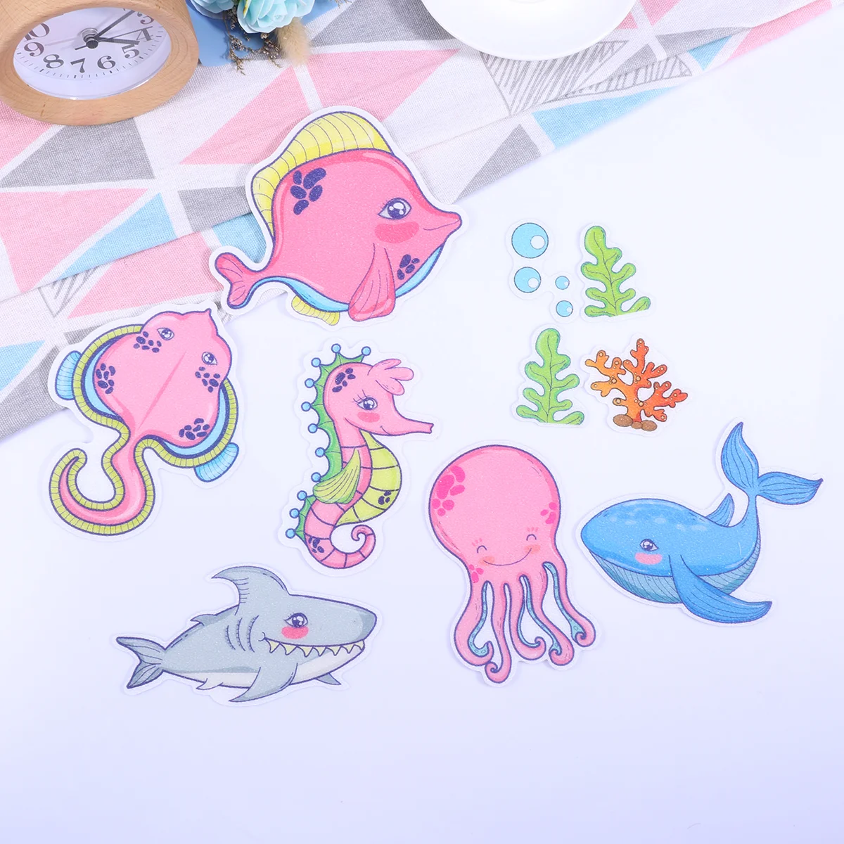 

Anti Slip Bathtub Stickers Colorful Flower Self-Adhesive Non Slip Bathtub Mat Bathtub Anti Slip Stickers Bath Tub Bathroom