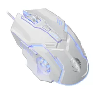 F7 Wired 6 Keys Mouse Colorful Lighting Gaming and Office For Microsoft Windows and Apple IOS System 2