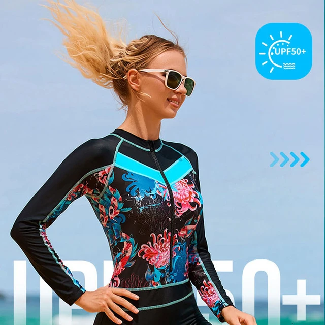 Traje de neopreno de 2MM, chaqueta de buceo para mujer, abrigo de esnórquel  de manga larga, chaqueta de invierno para surf, traje de baño térmico, Tops  con cremallera] - AliExpress