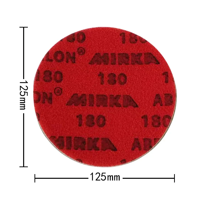 미르카 5인치 125mm 스폰지 사포 180-4000 원형 디스크 폼 카라비너 그라운드 코튼 자동차용 미세 연마재