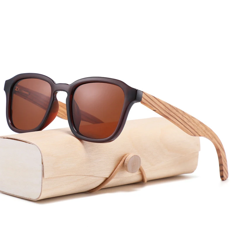 

Классические квадратные бамбуковые деревянные солнцезащитные очки для мужчин и женщин коричневые поляризационные UV400 2022 роскошные дизайнерские очки для мужчин и женщин с защитой от ультрафиолета
