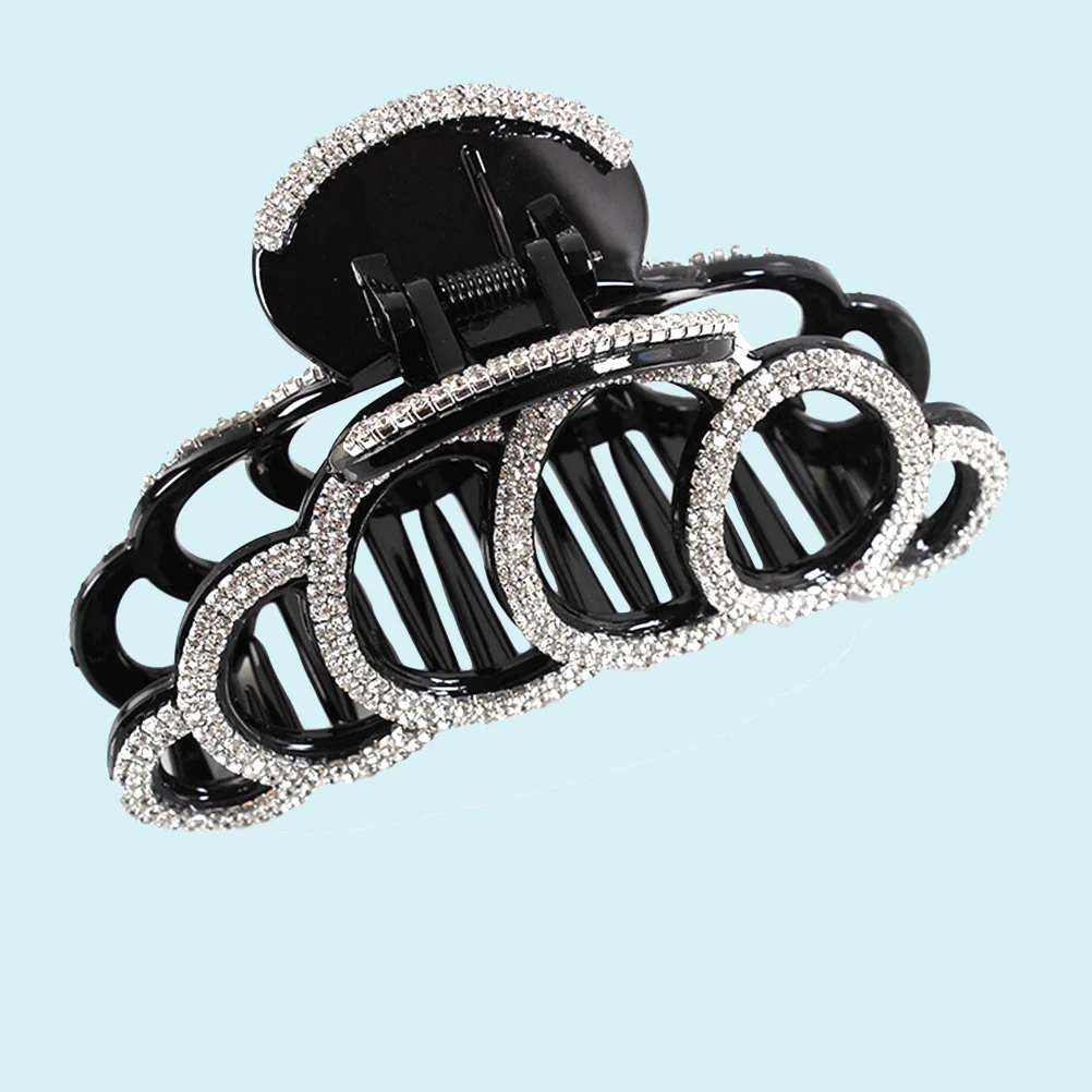 

Fashion Hair Clip Hair Crab Clamp Large Rhinestones Jaw Clips Strong Hair Claw Clips Hair Styling Accessories For Women Girl