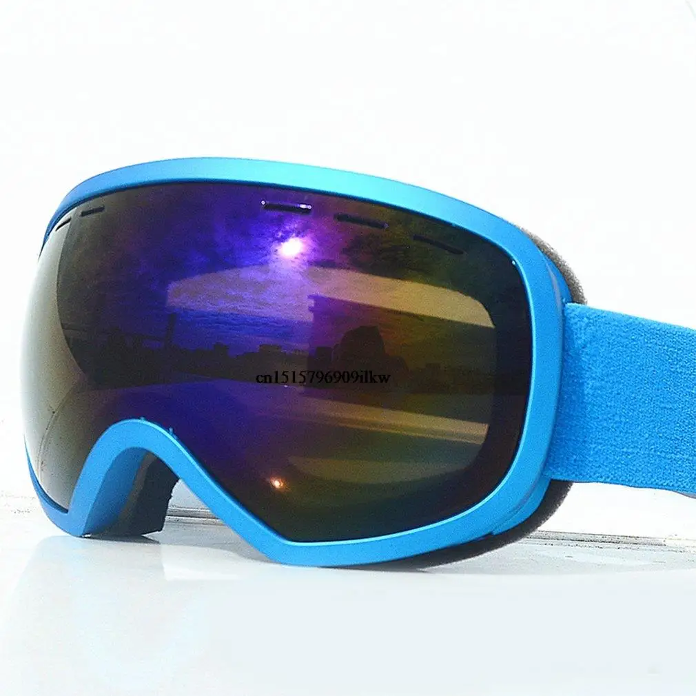 

Незапотевающие лыжные очки UV400, двухслойная большая Лыжная маска, очки для катания на лыжах, сноуборде, очки для мужчин и женщин, лыжные очки