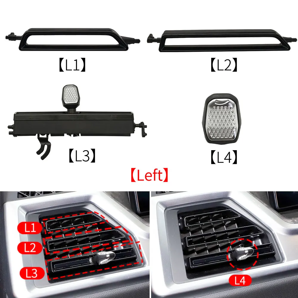 자동차 전면 좌측 우측 에어 벤트 그릴 클립 트림 부품, A/C 콘센트 수리 키트, BMW G05 G06 G07 G09, BMW X5 X6 X7 2023-2025