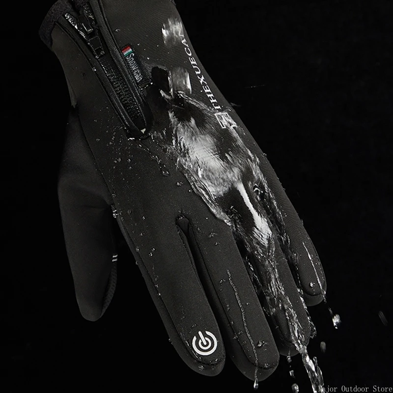 Description Picture 5 of itemWinter Fishing Gloves Waterproof 2 Finger Flip Winter Gloves for Women Men Outdoor Sport Fishing Cycling Running Gloves 낚시장갑