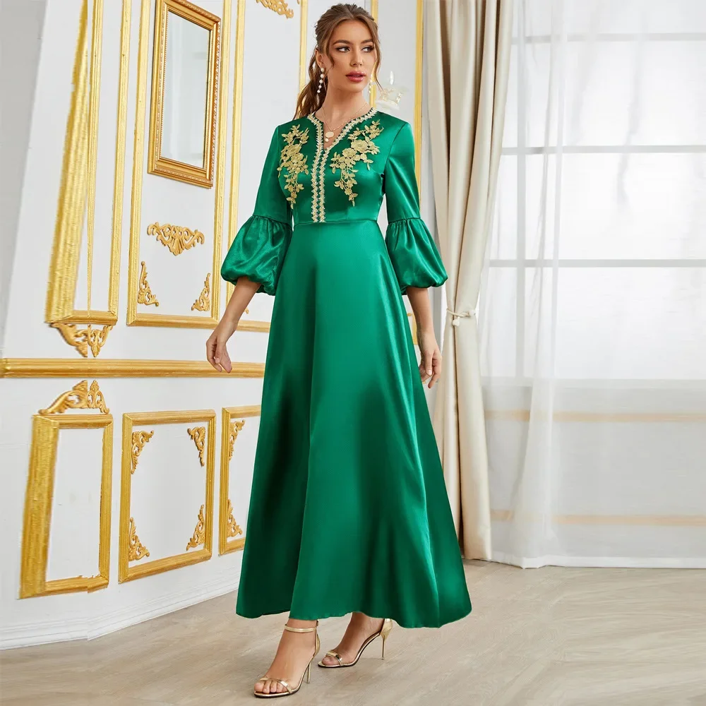 

Flower Evening Dress Women Eid Muslim Abaya Kimono Khimar Hijab Dresses Kaftan Kebaya Abayas Jilbab Dubai Robe Islam Clothing