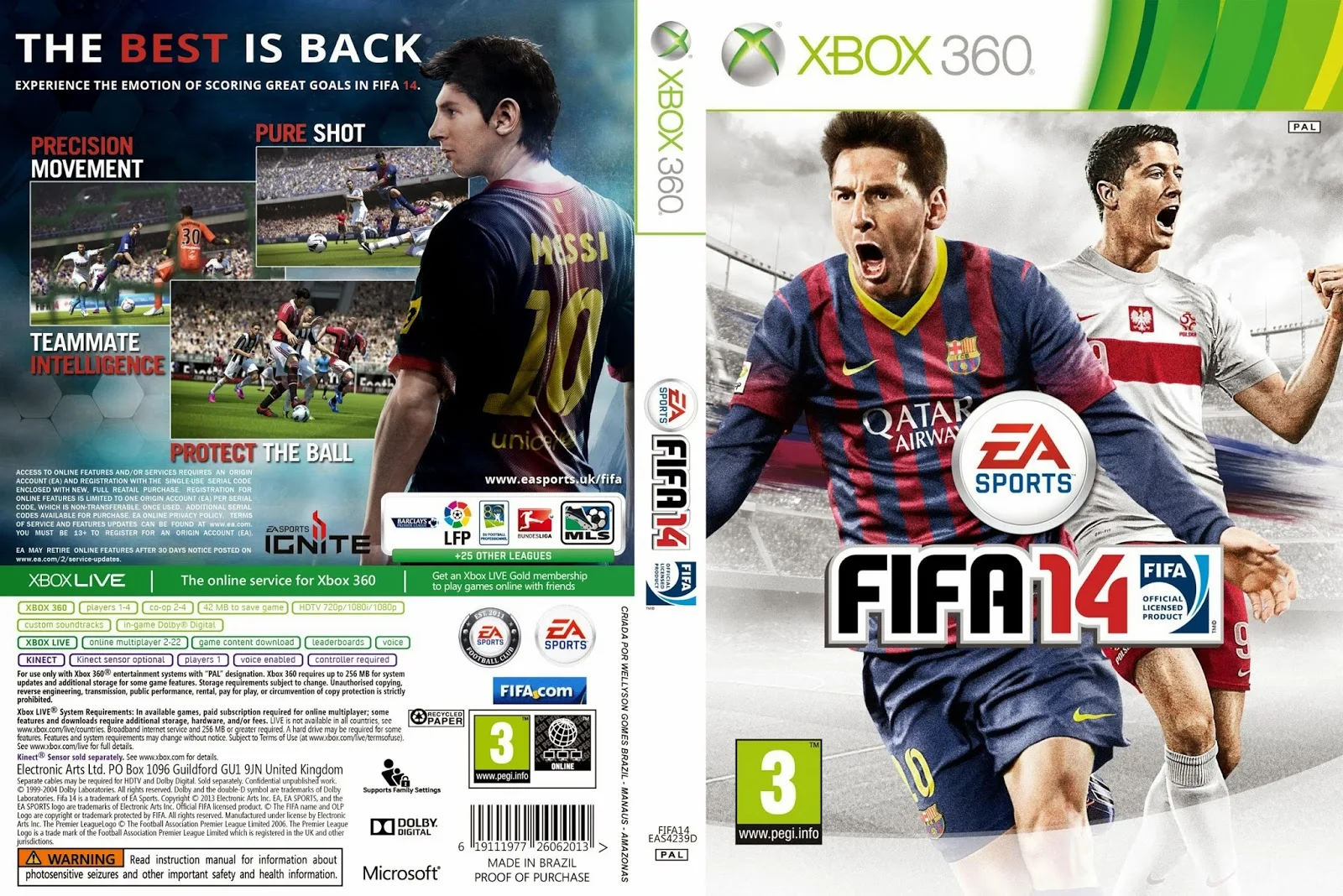 Fifa 14 игра б/у xbox 360