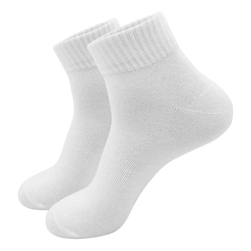 

Men's pure cotton socks in spring and summer, two -needle men's socks men's sweat absorption prevention