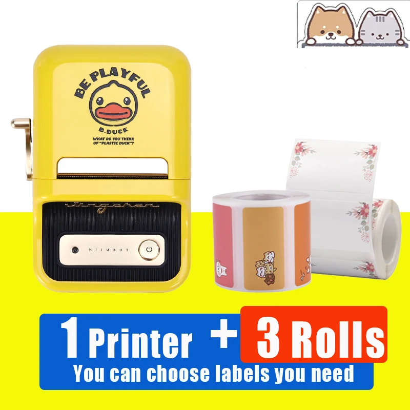 B21 Label Printer and Color Paper Set