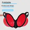 New 2 in 1 Collapsible Dog Travel Bowl Double Bowls Folding Food Water Bowl Portable Hangable Dog Feeder for Outdoor Dog Product 5