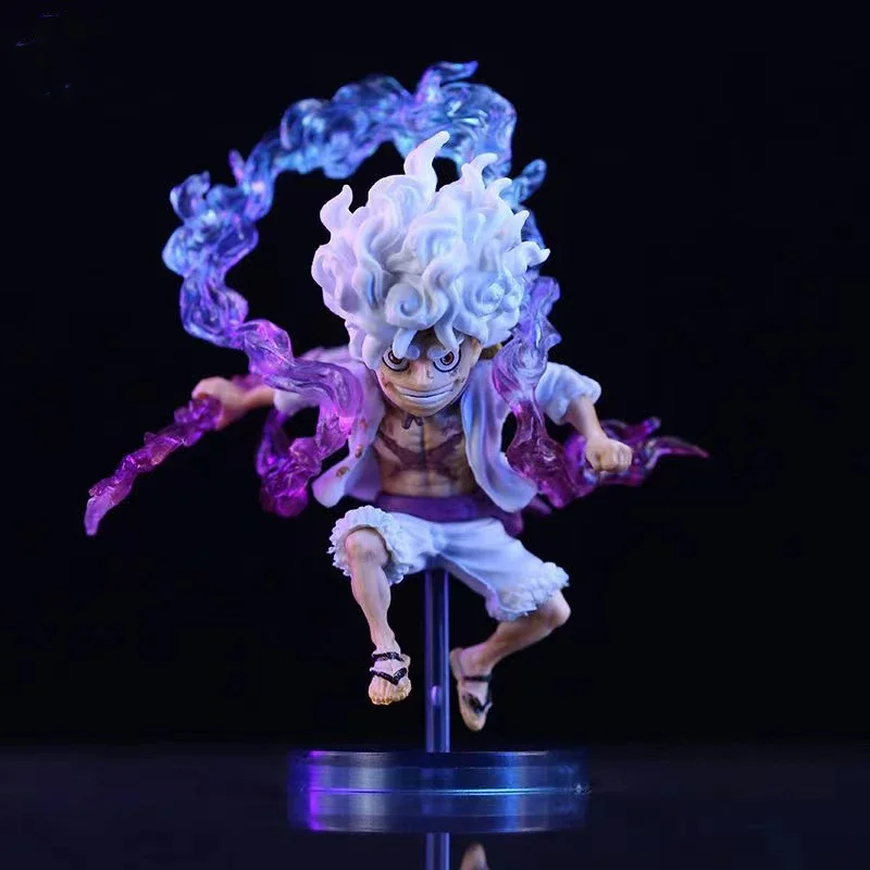 10Cm Mini One Piece Figures Nika Rufy Gear 5 Action Figure Nika Statue Anime Figurine Pvc Model Doll Collection Toy Gift Kids
