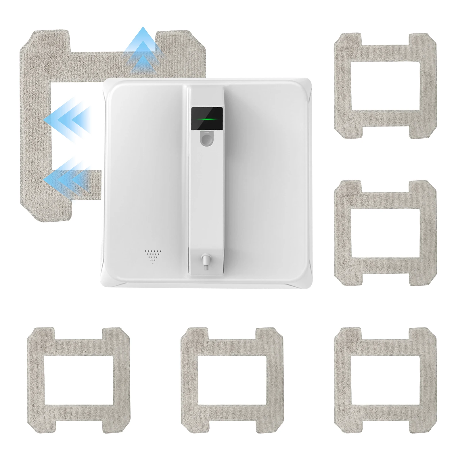 Microfiber Window Vacuum Mop Pad Replacement for Robot Cleaner