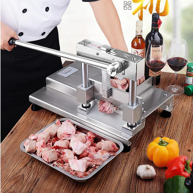 

Meat Slicer Household Frozen Meat Cutting Machine Vegetables Cutter Desktop Alloy+Stainless Steel Thickness Adjustable