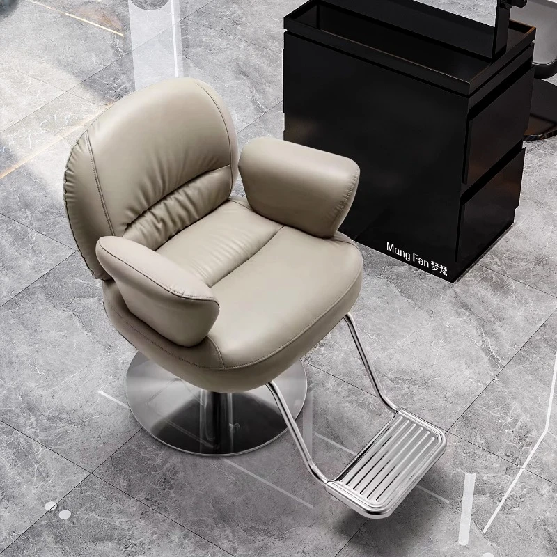 

Professional Roulette Barber Chairs Hairdresser Aesthetic Waiting Barber Chairs Facial Silla Giratoria Salon Furniture YQ50BC