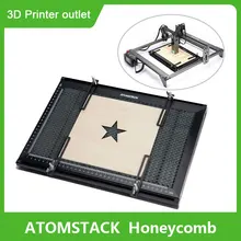 ATOMSTACK S10 Pro grawer laserowy stół roboczy o strukturze plastra miodu metalowa struktura płyta stalowa platforma z pomiarem 380x284mm