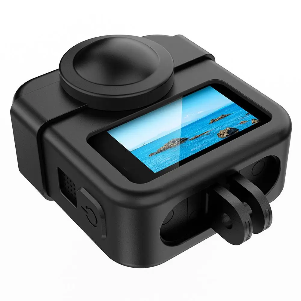 Silicone Protective Case Kit for 360-Degree Action Cameras - Waterproof and Durable Cover with Accessories
