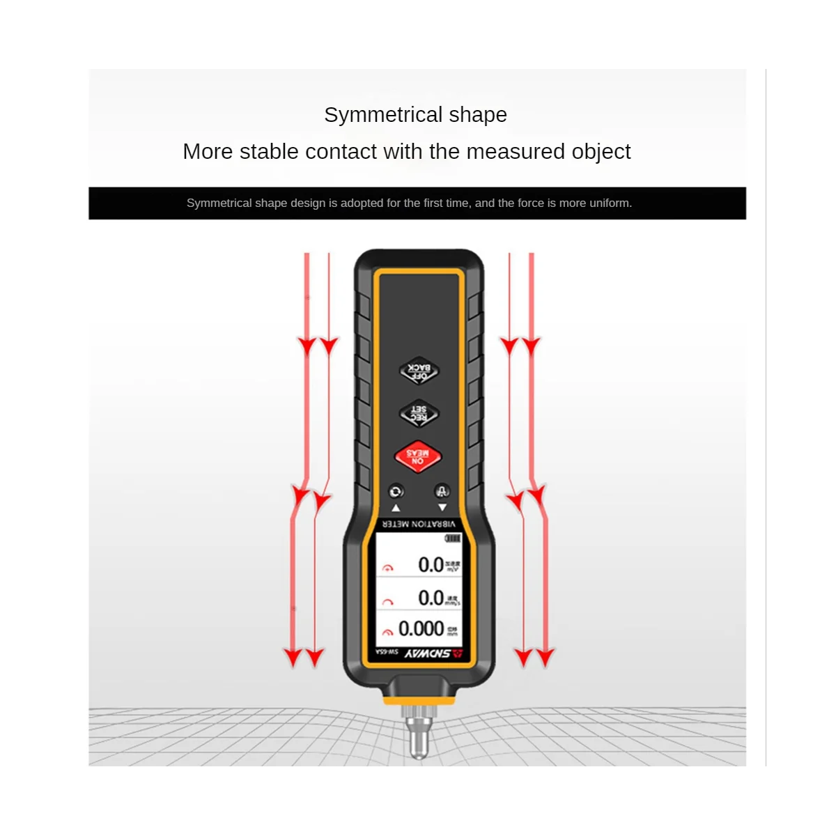 SNDWAY SW65A Digital Vibration Meter High Precision Vibration Detector Vibration Meter 5