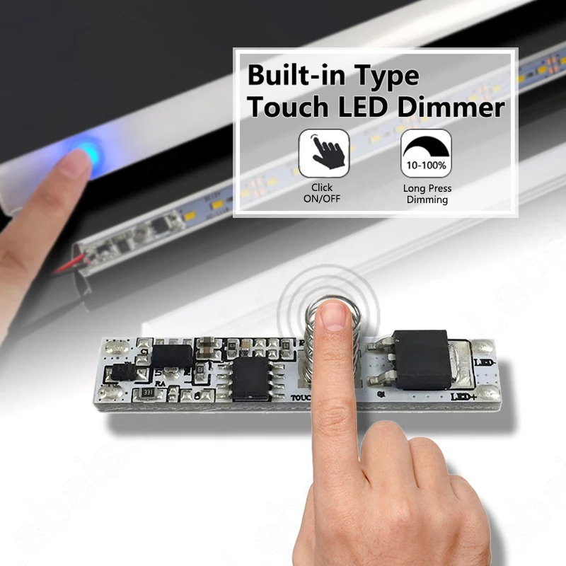 Interrupteur / variateur tactile ruban LED pour profilés