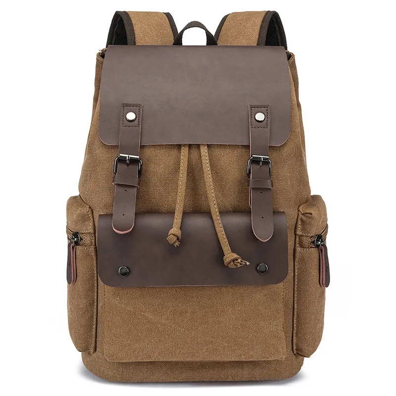 Zaino a doppia tracolla in tessuto ultrafine, zaino alla moda in stile college per studenti, con spazio per computer e libri incluso. - immagine 2