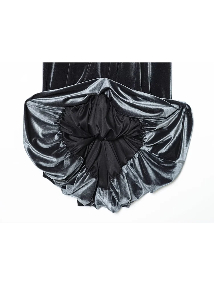 2026 New Women Velvet Halter Short Dresses Sleeveless Ruched Mini Dress Fashion Casual Elegant Party Dresses Solid Female