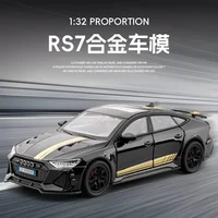 1:32 Audi RS7 Sports Car Alloy Model Car Toy Diecasts Metal Casting Sound and Light Car Toys For Children Vehicle 2