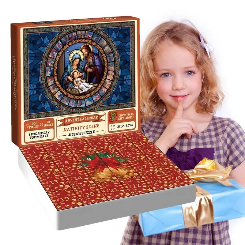 

Пазл детский с календарём и обратным отсчетом на 24 дня