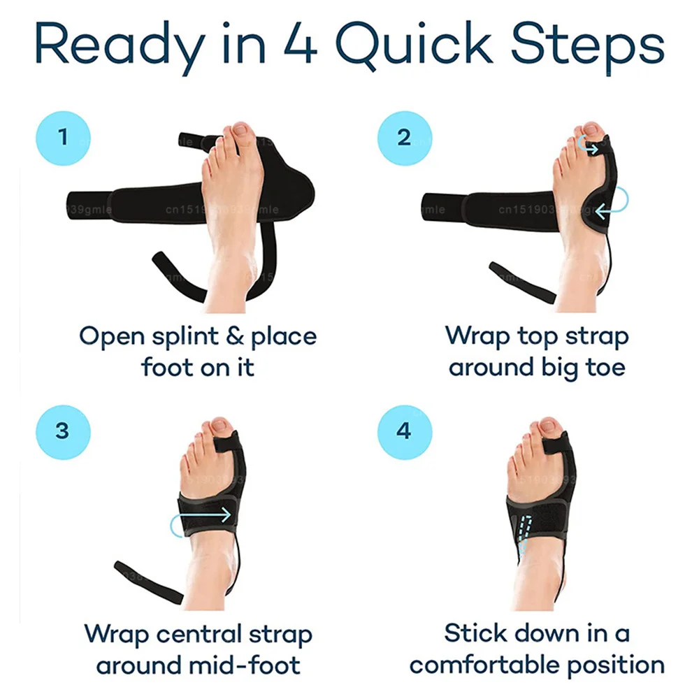 Foot Corrector Bunion Splint Hallux Valgus Correction Big Toe Straightener Orthopedic Corrector Pedicure Bunion Protector Toes