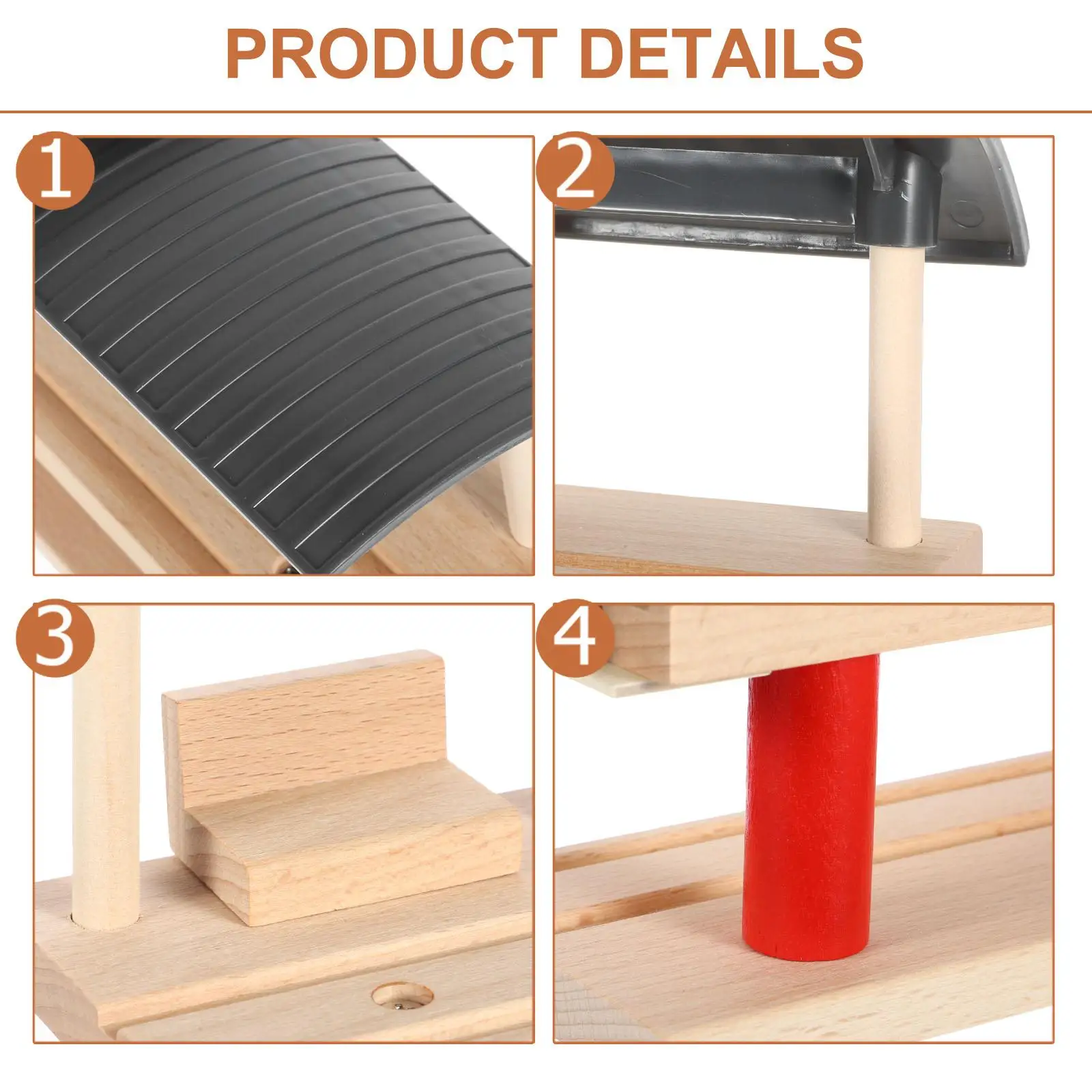 Train Track Accessories Railway Station Platform Toy Children Funny Kids Toys Pretend Model Wood DIY Double Layer Simulation